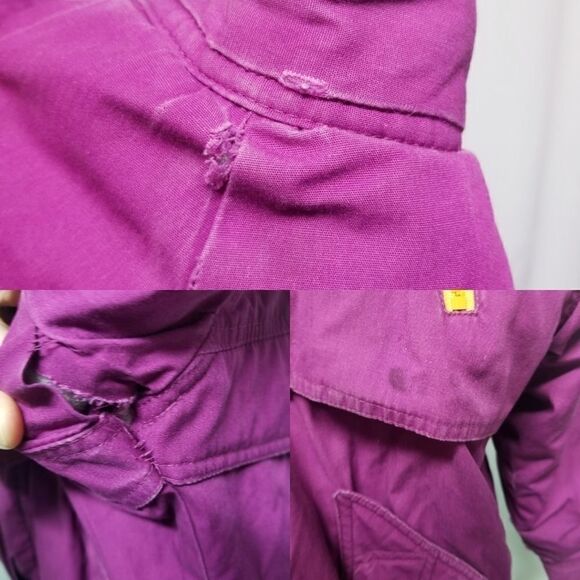 Vintage 90s y2k Puffy Puffer Warm Winter Snow Ski Jacket British Mist Woman's Md - Picture 9 of 10